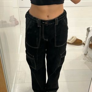 Black bdg cargo pants